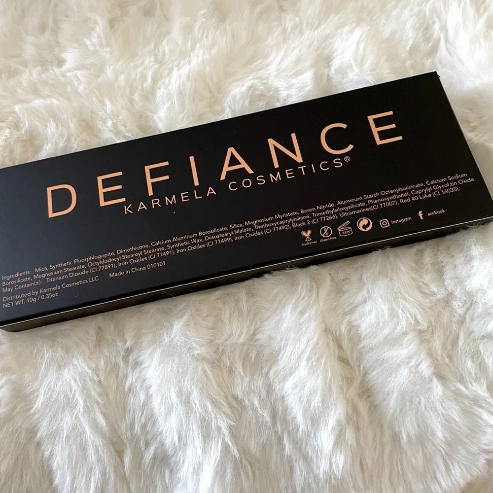 Defiance Eyeshadow Palette by Karmela Cosmetics